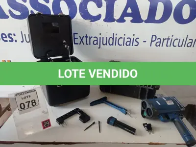 LOTE 078 - 01 RADAR PORTÁTIL MARCA LASERTECH. (NO ESTADO) ATENÇÃO! FAZER A VISITAÇÃO ANTES DE ARREMATAR, NÃO SABEMOS SE FUNCIONA. LEILÃO NÃO TEM GARANTIA E NEM DEVOLUÇÃO, SUJEITO A POSSÍVEIS AVARIAS VISÍVEIS/OCULTAS E/OU AUSÊNCIA DE COMPONENTES.