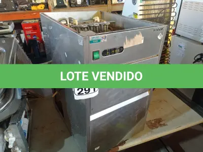 LOTE 291 - 01 MÁQUINA DE FAZER GELO EM INOX INCOMPLETA MARCA BENMAX P/RETIRADA DE PEÇAS. (NO ESTADO) ATENÇÃO! FAZER A VISITAÇÃO ANTES DE ARREMATAR, NÃO SABEMOS SE FUNCIONA. LEILÃO NÃO TEM GARANTIA E NEM DEVOLUÇÃO, SUJEITO A POSSÍVEIS AVARIAS VISÍVEIS/OCULTAS E/OU AUSÊNCIA DE COMPONENTES.