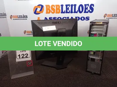 LOTE 122 - 01 CPU MARCA DELL E 01 MONITOR MARCA DELL. (NO ESTADO) ATENÇÃO! FAZER A VISITAÇÃO ANTES DE ARREMATAR, NÃO SABEMOS SE FUNCIONA. LEILÃO NÃO TEM GARANTIA E NEM DEVOLUÇÃO, SUJEITO A POSSÍVEIS AVARIAS VISÍVEIS/OCULTAS E/OU AUSÊNCIA DE COMPONENTES.