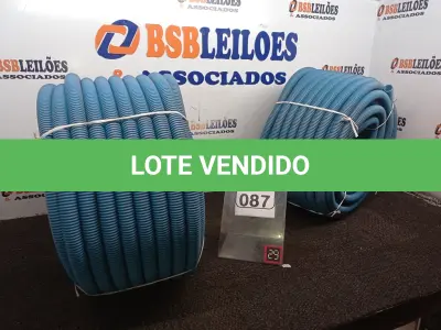 LOTE 087 - 02 ROLOS DE MANGUEIRA CORRUGADA (NOVO). (NO ESTADO) ATENÇÃO! FAZER A VISITAÇÃO ANTES DE ARREMATAR, NÃO SABEMOS SE FUNCIONA. LEILÃO NÃO TEM GARANTIA E NEM DEVOLUÇÃO, SUJEITO A POSSÍVEIS AVARIAS VISÍVEIS/OCULTAS E/OU AUSÊNCIA DE COMPONENTES.