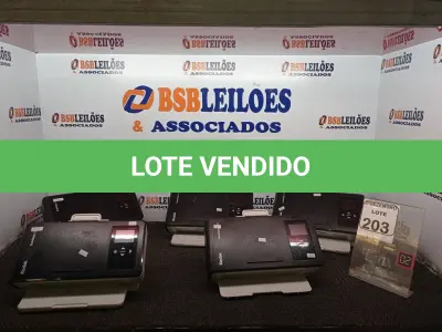 LOTE 203 - 05 SCANNERS MARCA KODAK. (NO ESTADO) ATENÇÃO! FAZER A VISITAÇÃO ANTES DE ARREMATAR, NÃO SABEMOS SE FUNCIONA. LEILÃO NÃO TEM GARANTIA E NEM DEVOLUÇÃO, SUJEITO A POSSÍVEIS AVARIAS VISÍVEIS/OCULTAS E/OU AUSÊNCIA DE COMPONENTES.