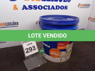 LOTE 293 - 01 GALÃO DE TINTA MARCA QUALITEX. (NO ESTADO) ATENÇÃO! FAZER A VISITAÇÃO ANTES DE ARREMATAR, NÃO SABEMOS SE FUNCIONA. LEILÃO NÃO TEM GARANTIA E NEM DEVOLUÇÃO, SUJEITO A POSSÍVEIS AVARIAS VISÍVEIS/OCULTAS E/OU AUSÊNCIA DE COMPONENTES.