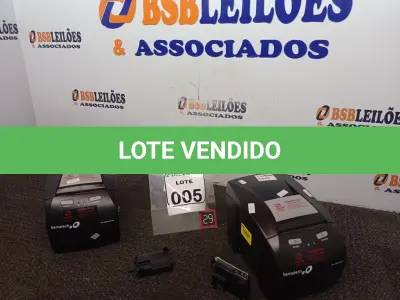 LOTE 005 - 02 IMPRESSORAS DE CUPOM FISCAL MARCA BEMATECH. (NO ESTADO) ATENÇÃO! FAZER A VISITAÇÃO ANTES DE ARREMATAR, NÃO SABEMOS SE FUNCIONA. LEILÃO NÃO TEM GARANTIA E NEM DEVOLUÇÃO, SUJEITO A POSSÍVEIS AVARIAS VISÍVEIS/OCULTAS E/OU AUSÊNCIA DE COMPONENTES.