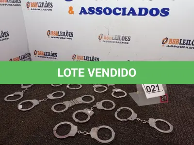 LOTE 021 - 10 ALGEMAS EM METAL. (NO ESTADO) ATENÇÃO! FAZER A VISITAÇÃO ANTES DE ARREMATAR, NÃO SABEMOS SE FUNCIONA. LEILÃO NÃO TEM GARANTIA E NEM DEVOLUÇÃO, SUJEITO A POSSÍVEIS AVARIAS VISÍVEIS/OCULTAS E/OU AUSÊNCIA DE COMPONENTES.