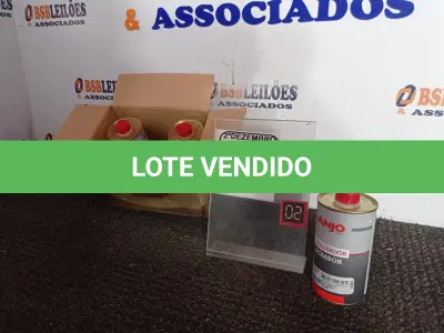 LOTE 241 - 01 CAIXA C/06 CATALISADORES MARCA ANJO CONTENDO 450ML EM CADA LATA(NOVO). (NO ESTADO) ATENÇÃO! FAZER A VISITAÇÃO ANTES DE ARREMATAR, NÃO SABEMOS SE FUNCIONA. LEILÃO NÃO TEM GARANTIA E NEM DEVOLUÇÃO, SUJEITO A POSSÍVEIS AVARIAS VISÍVEIS/OCULTAS E/OU AUSÊNCIA DE COMPONENTES.