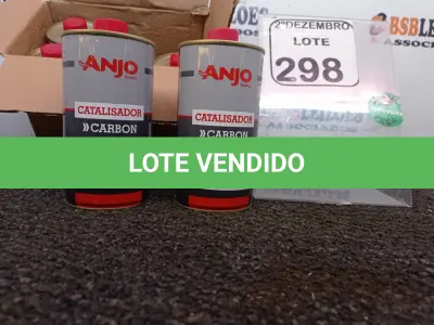 LOTE 298 - 01 CAIXA C/06 CATALISADORES MARCA ANJO CONTENDO 450ML EM CADA LATA(NOVO). (NO ESTADO) ATENÇÃO! FAZER A VISITAÇÃO ANTES DE ARREMATAR, NÃO SABEMOS SE FUNCIONA. LEILÃO NÃO TEM GARANTIA E NEM DEVOLUÇÃO, SUJEITO A POSSÍVEIS AVARIAS VISÍVEIS/OCULTAS E/OU AUSÊNCIA DE COMPONENTES.