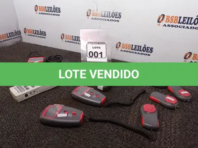 LOTE 001 - 01 DECIBELÍMETRO, 02 LUXÍMETROS E 01 SCANNER DE CARRO. (NO ESTADO) ATENÇÃO! FAZER A VISITAÇÃO ANTES DE ARREMATAR, NÃO SABEMOS SE FUNCIONA. LEILÃO NÃO TEM GARANTIA E NEM DEVOLUÇÃO, SUJEITO A POSSÍVEIS AVARIAS VISÍVEIS/OCULTAS E/OU AUSÊNCIA DE COMPONENTES.