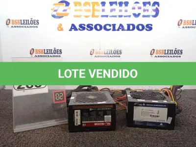 LOTE 263 - 02 FONTES DE ALIMENTAÇÃO P/PC MARCAS E MODELOS DIVERSOS. (NO ESTADO) ATENÇÃO! FAZER A VISITAÇÃO ANTES DE ARREMATAR, NÃO SABEMOS SE FUNCIONA. LEILÃO NÃO TEM GARANTIA E NEM DEVOLUÇÃO, SUJEITO A POSSÍVEIS AVARIAS VISÍVEIS/OCULTAS E/OU AUSÊNCIA DE COMPONENTES.