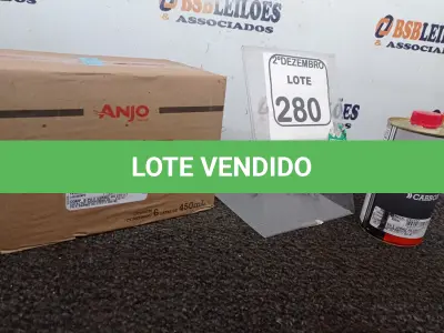 LOTE 280 - 01 CAIXA C/06 CATALISADORES MARCA ANJO CONTENDO 450ML EM CADA LATA(NOVO). (NO ESTADO) ATENÇÃO! FAZER A VISITAÇÃO ANTES DE ARREMATAR, NÃO SABEMOS SE FUNCIONA. LEILÃO NÃO TEM GARANTIA E NEM DEVOLUÇÃO, SUJEITO A POSSÍVEIS AVARIAS VISÍVEIS/OCULTAS E/OU AUSÊNCIA DE COMPONENTES.