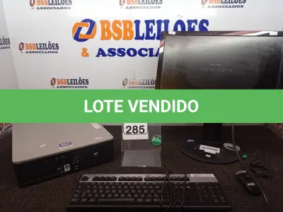LOTE 285 - 01 CPU MARCA HP, 01 MONITOR MARCA HP C/TECLADO E MOUSE. (NO ESTADO) ATENÇÃO! FAZER A VISITAÇÃO ANTES DE ARREMATAR, NÃO SABEMOS SE FUNCIONA. LEILÃO NÃO TEM GARANTIA E NEM DEVOLUÇÃO, SUJEITO A POSSÍVEIS AVARIAS VISÍVEIS/OCULTAS E/OU AUSÊNCIA DE COMPONENTES.