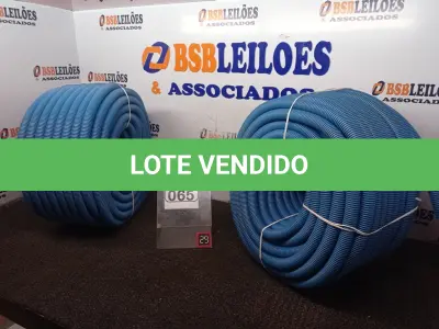 LOTE 065 - 02 ROLOS DE MANGUEIRA CORRUGADA(NOVO). (NO ESTADO) ATENÇÃO! FAZER A VISITAÇÃO ANTES DE ARREMATAR, NÃO SABEMOS SE FUNCIONA. LEILÃO NÃO TEM GARANTIA E NEM DEVOLUÇÃO, SUJEITO A POSSÍVEIS AVARIAS VISÍVEIS/OCULTAS E/OU AUSÊNCIA DE COMPONENTES.