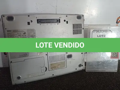 LOTE 235 - 01 NOTEBOOK MARCA DELL. (NO ESTADO) ATENÇÃO! FAZER A VISITAÇÃO ANTES DE ARREMATAR, NÃO SABEMOS SE FUNCIONA. LEILÃO NÃO TEM GARANTIA E NEM DEVOLUÇÃO, SUJEITO A POSSÍVEIS AVARIAS VISÍVEIS/OCULTAS E/OU AUSÊNCIA DE COMPONENTES.