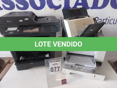 LOTE 077 - 02 IMPRESSORAS SENDO 01 MULTIFUNCIONAL MARCA BROTHER MODELO MFSC8952DW E 01 SCANNER. (NO ESTADO) ATENÇÃO! FAZER A VISITAÇÃO ANTES DE ARREMATAR, NÃO SABEMOS SE FUNCIONA. LEILÃO NÃO TEM GARANTIA E NEM DEVOLUÇÃO, SUJEITO A POSSÍVEIS AVARIAS VISÍVEIS/OCULTAS E/OU AUSÊNCIA DE COMPONENTES.