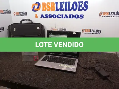 LOTE 100 - 01 NOTEBOOK MARCA STI DUAL CORE HD 250GB, 2GB DE MEMÓRIA E WEBCAM C/MALETA E FONTE. (NO ESTADO) ATENÇÃO! FAZER A VISITAÇÃO ANTES DE ARREMATAR, NÃO SABEMOS SE FUNCIONA. LEILÃO NÃO TEM GARANTIA E NEM DEVOLUÇÃO, SUJEITO A POSSÍVEIS AVARIAS VISÍVEIS/OCULTAS E/OU AUSÊNCIA DE COMPONENTES.