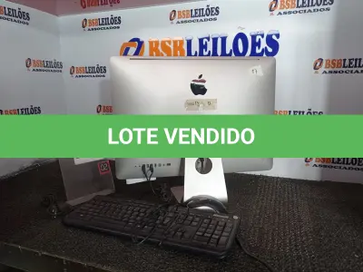 LOTE 219 - 01 IMAC CORE2 DUO, 2GB RAM, HD 1 TB C/TECLADO E MOUSE. (NO ESTADO) ATENÇÃO! FAZER A VISITAÇÃO ANTES DE ARREMATAR, NÃO SABEMOS SE FUNCIONA. LEILÃO NÃO TEM GARANTIA E NEM DEVOLUÇÃO, SUJEITO A POSSÍVEIS AVARIAS VISÍVEIS/OCULTAS E/OU AUSÊNCIA DE COMPONENTES.