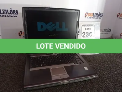 LOTE 235 - 01 NOTEBOOK MARCA DELL. (NO ESTADO) ATENÇÃO! FAZER A VISITAÇÃO ANTES DE ARREMATAR, NÃO SABEMOS SE FUNCIONA. LEILÃO NÃO TEM GARANTIA E NEM DEVOLUÇÃO, SUJEITO A POSSÍVEIS AVARIAS VISÍVEIS/OCULTAS E/OU AUSÊNCIA DE COMPONENTES.