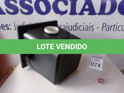 LOTE 074 - 01 CAIXA COLETORA DE GORDURA (NOVO). (NO ESTADO) ATENÇÃO! FAZER A VISITAÇÃO ANTES DE ARREMATAR, NÃO SABEMOS SE FUNCIONA. LEILÃO NÃO TEM GARANTIA E NEM DEVOLUÇÃO, SUJEITO A POSSÍVEIS AVARIAS VISÍVEIS/OCULTAS E/OU AUSÊNCIA DE COMPONENTES.