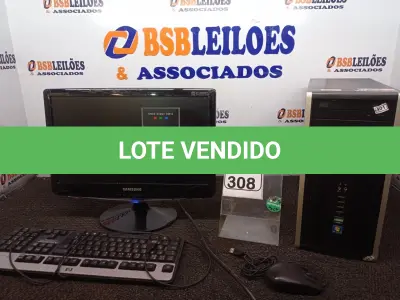 LOTE 308 - 01 CPU MARCA HP, 01 MONITOR MARCA SAMSUNG C/TECLADO E MOUSE. (NO ESTADO) ATENÇÃO! FAZER A VISITAÇÃO ANTES DE ARREMATAR, NÃO SABEMOS SE FUNCIONA. LEILÃO NÃO TEM GARANTIA E NEM DEVOLUÇÃO, SUJEITO A POSSÍVEIS AVARIAS VISÍVEIS/OCULTAS E/OU AUSÊNCIA DE COMPONENTES.