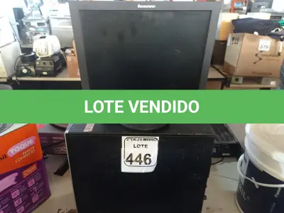 LOTE 446 - 01 CPU MARCA HP E 01 MONITOR MARCA SAMSUNG C/MOUSE. (NO ESTADO) ATENÇÃO! FAZER A VISITAÇÃO ANTES DE ARREMATAR, NÃO SABEMOS SE FUNCIONA. LEILÃO NÃO TEM GARANTIA E NEM DEVOLUÇÃO, SUJEITO A POSSÍVEIS AVARIAS VISÍVEIS/OCULTAS E/OU AUSÊNCIA DE COMPONENTES.