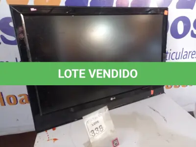 LOTE 338 - 01 TV 42” MARCA LG. (NO ESTADO) ATENÇÃO! FAZER A VISITAÇÃO ANTES DE ARREMATAR, NÃO SABEMOS SE FUNCIONA. LEILÃO NÃO TEM GARANTIA E NEM DEVOLUÇÃO, SUJEITO A POSSÍVEIS AVARIAS VISÍVEIS/OCULTAS E/OU AUSÊNCIA DE COMPONENTES.