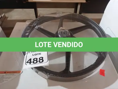 LOTE 488 - 01 RODA P/MOTO CG ARO “17 PARA QUALQUER CG (NOVO). (NO ESTADO) ATENÇÃO! FAZER A VISITAÇÃO ANTES DE ARREMATAR, NÃO SABEMOS SE FUNCIONA. LEILÃO NÃO TEM GARANTIA E NEM DEVOLUÇÃO, SUJEITO A POSSÍVEIS AVARIAS VISÍVEIS/OCULTAS E/OU AUSÊNCIA DE COMPONENTES.