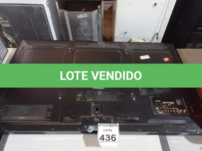 LOTE 436 - 01 TV 50” MARCA LG. (NO ESTADO) ATENÇÃO! FAZER A VISITAÇÃO ANTES DE ARREMATAR, NÃO SABEMOS SE FUNCIONA. LEILÃO NÃO TEM GARANTIA E NEM DEVOLUÇÃO, SUJEITO A POSSÍVEIS AVARIAS VISÍVEIS/OCULTAS E/OU AUSÊNCIA DE COMPONENTES.