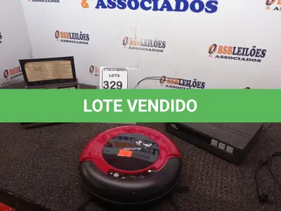 LOTE 329 - 01 SECRETARIA ELETRÔNICA MARCA CCE, 01 RECEPTOR GENERAL INSTRUMENT E 01 ASPIRADOR ROBÔ P/RETIRADA DE PEÇAS. (NO ESTADO) ATENÇÃO! FAZER A VISITAÇÃO ANTES DE ARREMATAR, NÃO SABEMOS SE FUNCIONA. LEILÃO NÃO TEM GARANTIA E NEM DEVOLUÇÃO, SUJEITO A POSSÍVEIS AVARIAS VISÍVEIS/OCULTAS E/OU AUSÊNCIA DE COMPONENTES.