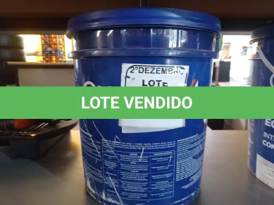 LOTE 500 - 01 GALÃO DE TINTA MARCA QUALITEX 18. (NO ESTADO) ATENÇÃO! FAZER A VISITAÇÃO ANTES DE ARREMATAR, NÃO SABEMOS SE FUNCIONA. LEILÃO NÃO TEM GARANTIA E NEM DEVOLUÇÃO, SUJEITO A POSSÍVEIS AVARIAS VISÍVEIS/OCULTAS E/OU AUSÊNCIA DE COMPONENTES.