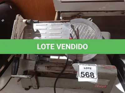 LOTE 568 - 01 CORTADOR DE FRIOS MARCA FILIZOLA. (NO ESTADO) ATENÇÃO! FAZER A VISITAÇÃO ANTES DE ARREMATAR, NÃO SABEMOS SE FUNCIONA. LEILÃO NÃO TEM GARANTIA E NEM DEVOLUÇÃO, SUJEITO A POSSÍVEIS AVARIAS VISÍVEIS/OCULTAS E/OU AUSÊNCIA DE COMPONENTES.