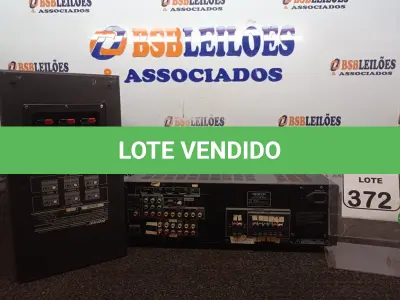 LOTE 372 - 01 RECEIVER MODELO HTR391 MARCA ONKYO E 01 CAIXA DE SOM. (NO ESTADO) ATENÇÃO! FAZER A VISITAÇÃO ANTES DE ARREMATAR, NÃO SABEMOS SE FUNCIONA. LEILÃO NÃO TEM GARANTIA E NEM DEVOLUÇÃO, SUJEITO A POSSÍVEIS AVARIAS VISÍVEIS/OCULTAS E/OU AUSÊNCIA DE COMPONENTES.
