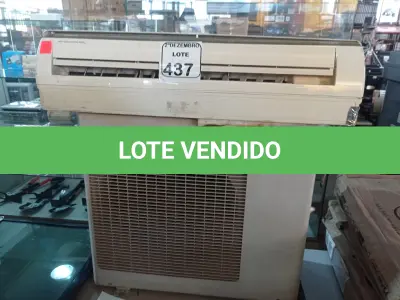 LOTE 437 - 01 CONDENSADORA E 01 EVAPORADORA MARCA GREE. (NO ESTADO) ATENÇÃO! FAZER A VISITAÇÃO ANTES DE ARREMATAR, NÃO SABEMOS SE FUNCIONA. LEILÃO NÃO TEM GARANTIA E NEM DEVOLUÇÃO, SUJEITO A POSSÍVEIS AVARIAS VISÍVEIS/OCULTAS E/OU AUSÊNCIA DE COMPONENTES.