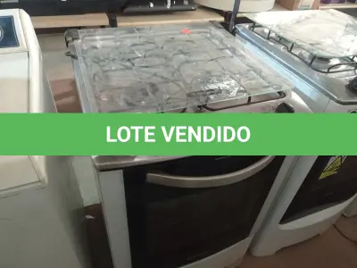 LOTE 482 - 01 FOGÃO A GÁS 04 BOCAS MARCA ELECTROLUX. (NO ESTADO) ATENÇÃO! FAZER A VISITAÇÃO ANTES DE ARREMATAR, NÃO SABEMOS SE FUNCIONA. LEILÃO NÃO TEM GARANTIA E NEM DEVOLUÇÃO, SUJEITO A POSSÍVEIS AVARIAS VISÍVEIS/OCULTAS E/OU AUSÊNCIA DE COMPONENTES.