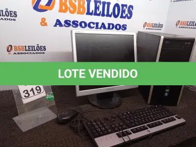 LOTE 319 - 01 CPU MARCA HP 01 MONITOR MARCA SAMSUNG C/TECLADO E MOUSE. (NO ESTADO) ATENÇÃO! FAZER A VISITAÇÃO ANTES DE ARREMATAR, NÃO SABEMOS SE FUNCIONA. LEILÃO NÃO TEM GARANTIA E NEM DEVOLUÇÃO, SUJEITO A POSSÍVEIS AVARIAS VISÍVEIS/OCULTAS E/OU AUSÊNCIA DE COMPONENTES.
