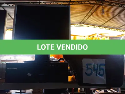 LOTE 545 - 01 CPU LENOVO, 01 MONITOR LG E IMPRESSORA HP. (NO ESTADO) ATENÇÃO! FAZER A VISITAÇÃO ANTES DE ARREMATAR, NÃO SABEMOS SE FUNCIONA. LEILÃO NÃO TEM GARANTIA E NEM DEVOLUÇÃO, SUJEITO A POSSÍVEIS AVARIAS VISÍVEIS/OCULTAS E/OU AUSÊNCIA DE COMPONENTES.