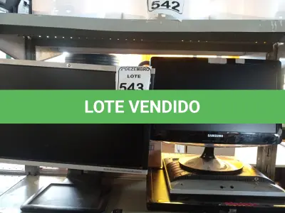LOTE 543 - 04 MONITORES LCD MARCAS E MODELOS DIVERSOS. (NO ESTADO) ATENÇÃO! FAZER A VISITAÇÃO ANTES DE ARREMATAR, NÃO SABEMOS SE FUNCIONA. LEILÃO NÃO TEM GARANTIA E NEM DEVOLUÇÃO, SUJEITO A POSSÍVEIS AVARIAS VISÍVEIS/OCULTAS E/OU AUSÊNCIA DE COMPONENTES.