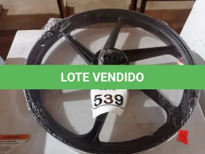 LOTE 539 - 01 RODA P/MOTO CG ARO “17 PARA QUALQUER CG (NOVO). (NO ESTADO) ATENÇÃO! FAZER A VISITAÇÃO ANTES DE ARREMATAR, NÃO SABEMOS SE FUNCIONA. LEILÃO NÃO TEM GARANTIA E NEM DEVOLUÇÃO, SUJEITO A POSSÍVEIS AVARIAS VISÍVEIS/OCULTAS E/OU AUSÊNCIA DE COMPONENTES.