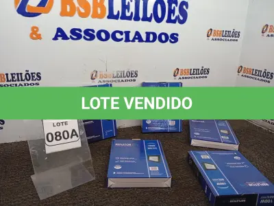 LOTE 080 - 05 REFLETORES LED AMBIENTE EXTERNO 100W. (NOVO), (NO ESTADO) ATENÇÃO! FAZER A VISITAÇÃO ANTES DE ARREMATAR, NÃO SABEMOS SE FUNCIONA. LEILÃO NÃO TEM GARANTIA E NEM DEVOLUÇÃO, SUJEITO A POSSÍVEIS AVARIAS VISÍVEIS/OCULTAS E/OU AUSÊNCIA DE COMPONENTES.