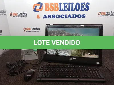 LOTE 390 - 01 ALL IN ONE MARCA HP C/TECLADO E MOUSE. (NO ESTADO) ATENÇÃO! FAZER A VISITAÇÃO ANTES DE ARREMATAR, NÃO SABEMOS SE FUNCIONA. LEILÃO NÃO TEM GARANTIA E NEM DEVOLUÇÃO, SUJEITO A POSSÍVEIS AVARIAS VISÍVEIS/OCULTAS E/OU AUSÊNCIA DE COMPONENTES.
