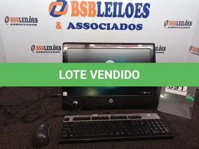 LOTE 391 - 01 ALL IN ONE MARCA HP C/TECLADO E MOUSE. (NO ESTADO) ATENÇÃO! FAZER A VISITAÇÃO ANTES DE ARREMATAR, NÃO SABEMOS SE FUNCIONA. LEILÃO NÃO TEM GARANTIA E NEM DEVOLUÇÃO, SUJEITO A POSSÍVEIS AVARIAS VISÍVEIS/OCULTAS E/OU AUSÊNCIA DE COMPONENTES.