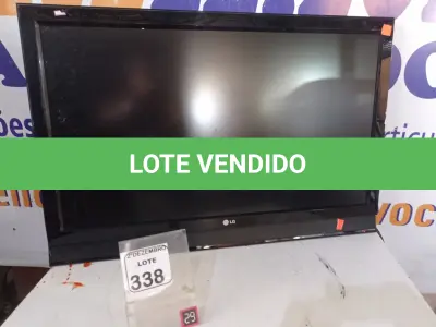 LOTE 338 - 01 TV 42” MARCA LG. (NO ESTADO) ATENÇÃO! FAZER A VISITAÇÃO ANTES DE ARREMATAR, NÃO SABEMOS SE FUNCIONA. LEILÃO NÃO TEM GARANTIA E NEM DEVOLUÇÃO, SUJEITO A POSSÍVEIS AVARIAS VISÍVEIS/OCULTAS E/OU AUSÊNCIA DE COMPONENTES.