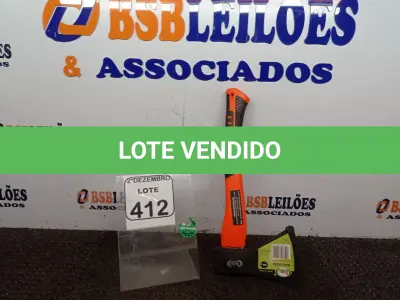 LOTE 412 - 01 MACHADINHA MARCA IDEA(NOVO). (NO ESTADO) ATENÇÃO! FAZER A VISITAÇÃO ANTES DE ARREMATAR, NÃO SABEMOS SE FUNCIONA. LEILÃO NÃO TEM GARANTIA E NEM DEVOLUÇÃO, SUJEITO A POSSÍVEIS AVARIAS VISÍVEIS/OCULTAS E/OU AUSÊNCIA DE COMPONENTES.