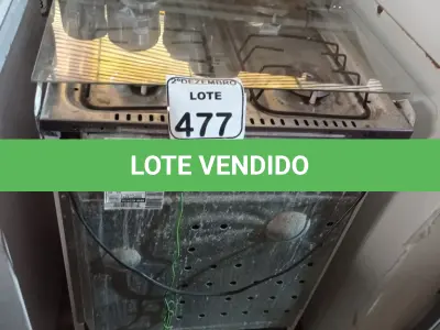 LOTE 477 - 01 FOGÃO A GÁS 04 BOCAS MARCA ESMALTEC. (NO ESTADO) ATENÇÃO! FAZER A VISITAÇÃO ANTES DE ARREMATAR, NÃO SABEMOS SE FUNCIONA. LEILÃO NÃO TEM GARANTIA E NEM DEVOLUÇÃO, SUJEITO A POSSÍVEIS AVARIAS VISÍVEIS/OCULTAS E/OU AUSÊNCIA DE COMPONENTES.