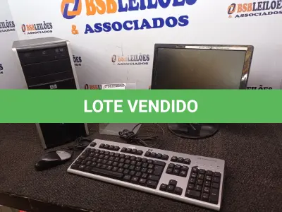 LOTE 310 - 01 CPU MARCA HP, 01 MONITOR MARCA POSITIVO C/TECLADO E MOUSE. (NO ESTADO) ATENÇÃO! FAZER A VISITAÇÃO ANTES DE ARREMATAR, NÃO SABEMOS SE FUNCIONA. LEILÃO NÃO TEM GARANTIA E NEM DEVOLUÇÃO, SUJEITO A POSSÍVEIS AVARIAS VISÍVEIS/OCULTAS E/OU AUSÊNCIA DE COMPONENTES.