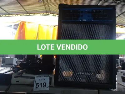 LOTE 519 - 01 SUCATA DE CAIXA DE SOM AMPLIFICADA, 01 XBOX360, 02 FONTES E MATERIAIS ELETRÔNICOS DIVERSOS. (NO ESTADO) ATENÇÃO! FAZER A VISITAÇÃO ANTES DE ARREMATAR, NÃO SABEMOS SE FUNCIONA. LEILÃO NÃO TEM GARANTIA E NEM DEVOLUÇÃO, SUJEITO A POSSÍVEIS AVARIAS VISÍVEIS/OCULTAS E/OU AUSÊNCIA DE COMPONENTES.
