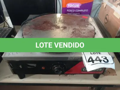 LOTE 443 - 01 CREPEIRA MARCA CROYDON. (NO ESTADO) ATENÇÃO! FAZER A VISITAÇÃO ANTES DE ARREMATAR, NÃO SABEMOS SE FUNCIONA. LEILÃO NÃO TEM GARANTIA E NEM DEVOLUÇÃO, SUJEITO A POSSÍVEIS AVARIAS VISÍVEIS/OCULTAS E/OU AUSÊNCIA DE COMPONENTES.