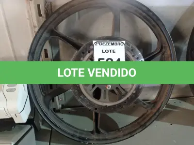 LOTE 524 - 01 RODA P/MOTO ARO “18. PARA HONDA 150 E 160 CILINDRADAS. (NO ESTADO) ATENÇÃO! FAZER A VISITAÇÃO ANTES DE ARREMATAR, NÃO SABEMOS SE FUNCIONA. LEILÃO NÃO TEM GARANTIA E NEM DEVOLUÇÃO, SUJEITO A POSSÍVEIS AVARIAS VISÍVEIS/OCULTAS E/OU AUSÊNCIA DE COMPONENTES.