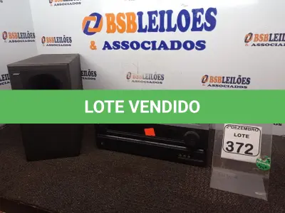 LOTE 372 - 01 RECEIVER MODELO HTR391 MARCA ONKYO E 01 CAIXA DE SOM. (NO ESTADO) ATENÇÃO! FAZER A VISITAÇÃO ANTES DE ARREMATAR, NÃO SABEMOS SE FUNCIONA. LEILÃO NÃO TEM GARANTIA E NEM DEVOLUÇÃO, SUJEITO A POSSÍVEIS AVARIAS VISÍVEIS/OCULTAS E/OU AUSÊNCIA DE COMPONENTES.