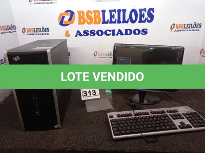 LOTE 313 - 01 CPU MARCA HP, 01 MONITOR MARCA SAMSUNG C/TECLADO E MOUSE. (NO ESTADO) ATENÇÃO! FAZER A VISITAÇÃO ANTES DE ARREMATAR, NÃO SABEMOS SE FUNCIONA. LEILÃO NÃO TEM GARANTIA E NEM DEVOLUÇÃO, SUJEITO A POSSÍVEIS AVARIAS VISÍVEIS/OCULTAS E/OU AUSÊNCIA DE COMPONENTES.