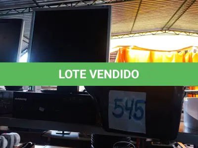 LOTE 545 - 01 CPU LENOVO, 01 MONITOR LG E IMPRESSORA HP. (NO ESTADO) ATENÇÃO! FAZER A VISITAÇÃO ANTES DE ARREMATAR, NÃO SABEMOS SE FUNCIONA. LEILÃO NÃO TEM GARANTIA E NEM DEVOLUÇÃO, SUJEITO A POSSÍVEIS AVARIAS VISÍVEIS/OCULTAS E/OU AUSÊNCIA DE COMPONENTES.
