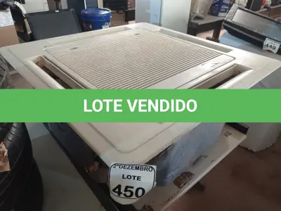 LOTE 450 - 01 EVAPORADORA DE TETO K7 MARCA YORK. (NO ESTADO) ATENÇÃO! FAZER A VISITAÇÃO ANTES DE ARREMATAR, NÃO SABEMOS SE FUNCIONA. LEILÃO NÃO TEM GARANTIA E NEM DEVOLUÇÃO, SUJEITO A POSSÍVEIS AVARIAS VISÍVEIS/OCULTAS E/OU AUSÊNCIA DE COMPONENTES.